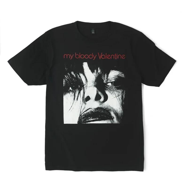 

My Bloody Valentine Loveless 1992 Футболка Винтажная Оверсайз Футболка Рок-группы Мужская и Женская Футболка с Коротким Рукавом Летние Топы Одежда S