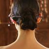 Elegant Dangling Hair Pin Hair Styling Accessory Classical Charm Wood Hair Stick For Fashionable and Traditional Costume