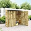 VidaXL Garden Tool Shed Impregnated Pinewood 182x76x175 Cm