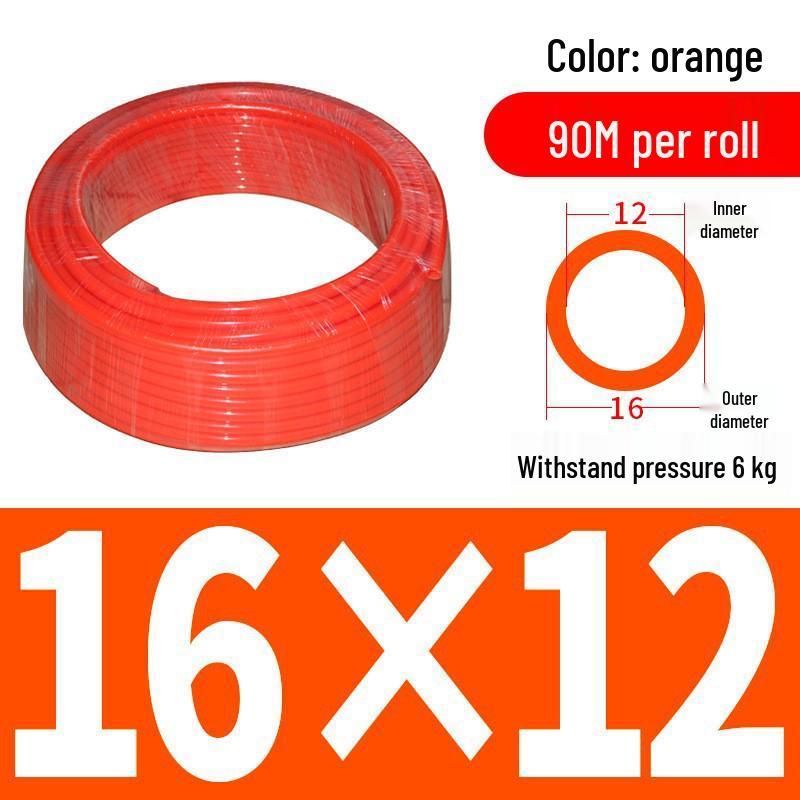 Pressure-Resistant Explosion-Proof PU Air Hose - Flexible, High-Pressure Air Pump Compressor Hose, Transparent Pneumatic, 6MM/12MM.