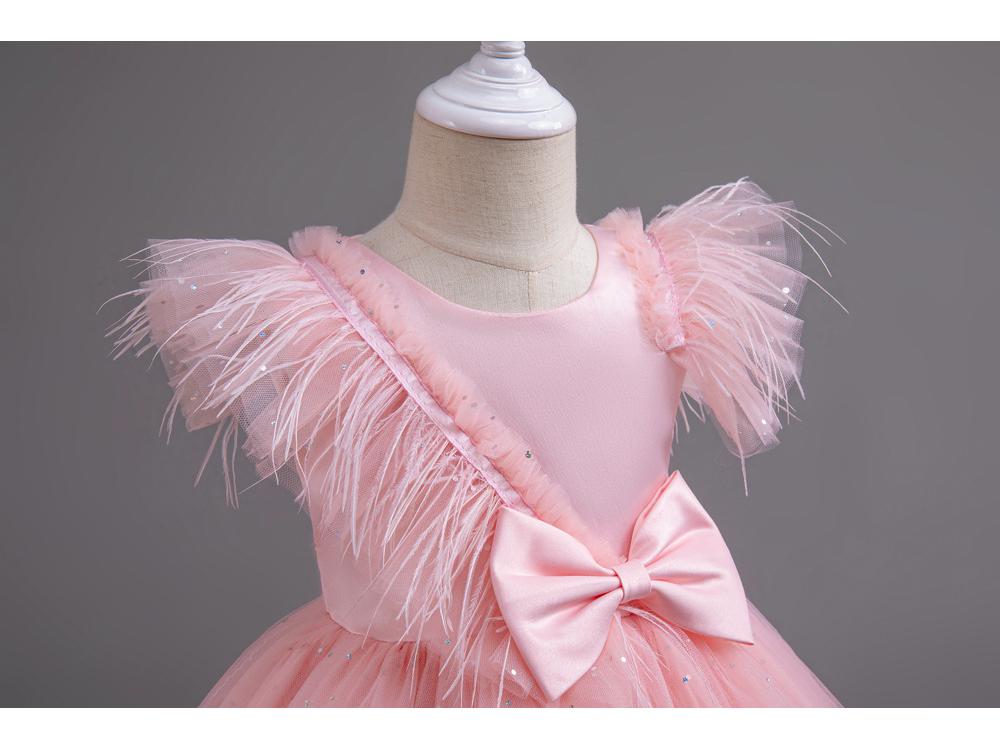 Girls' Tulle Princess Party Dress for Piano Performance