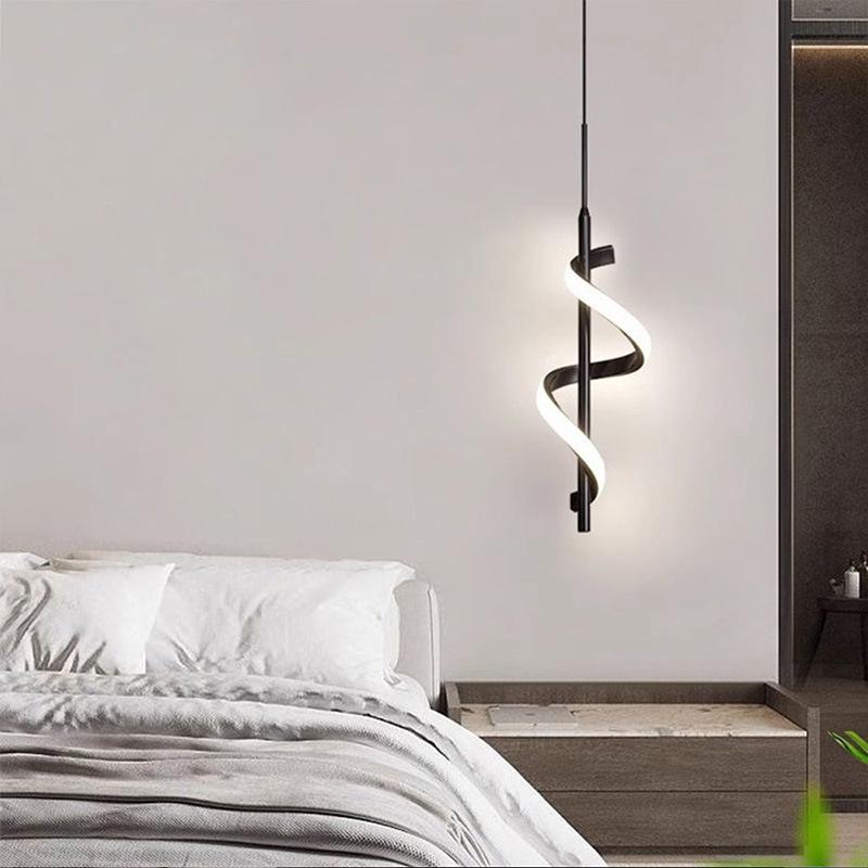 Modern LED Pendant Light Tri-color Light For Bedroom Bedside Living Room Stairwell Study Dining Room Indoor Lighting Fixture