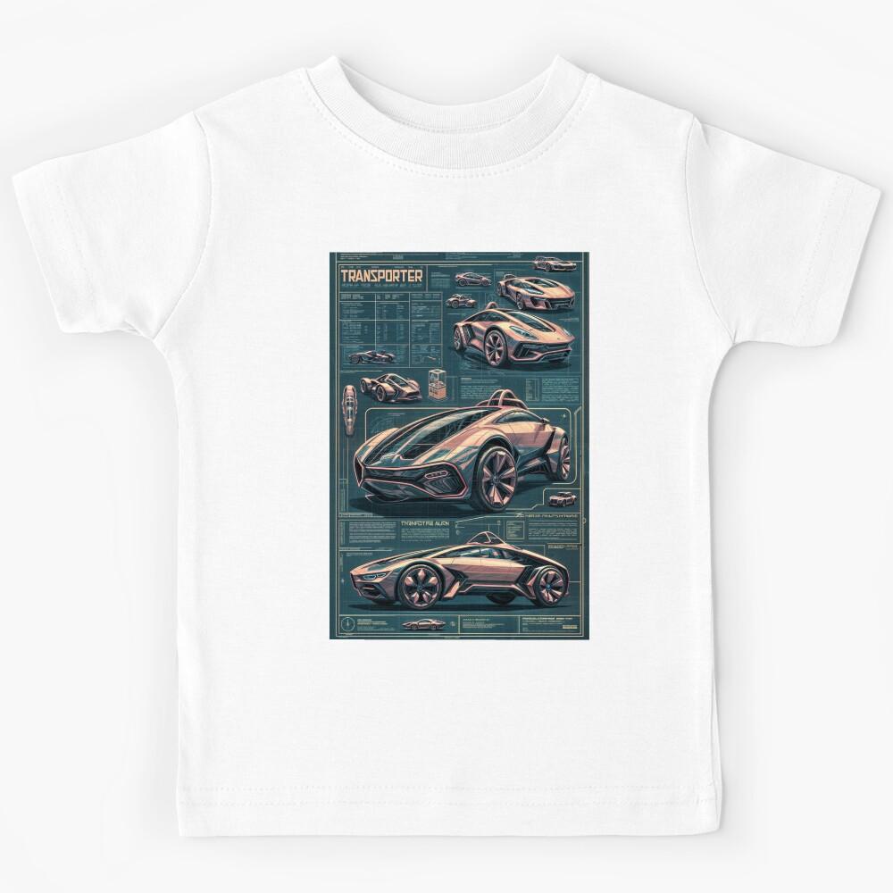 Transporter blueprint poster Kids T-Shirt 120