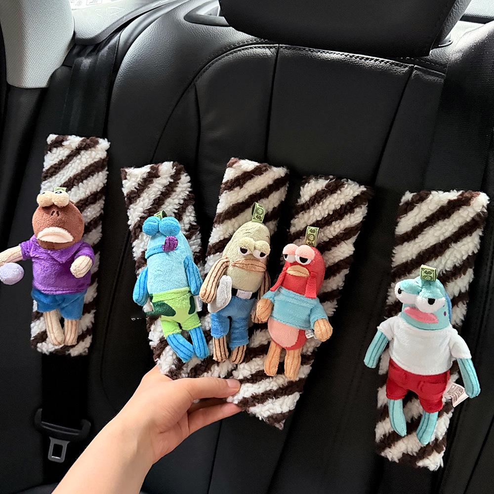 SpongeBob Seatbelt Plush Pad: Anti-Neck Chafing and Shoulder Rubbing Protection