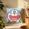 Stylish DDoraemoned Cushion Cover Versatile DoubleSided Pillow Case Fit for Sofa Bed Car  Daily Decor