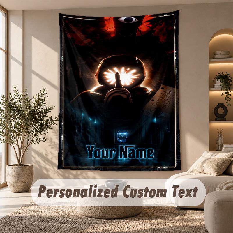 Doors Tapestry, Personalized Custom Text, Wall Hanging Tapestry For Living Room Home Wall Decor