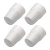4Pcs White PVC Faucet Hole Protectors Seamlessly Angle Valves Cover for Bathroom Pipe Decoration Moisture Proof Designs