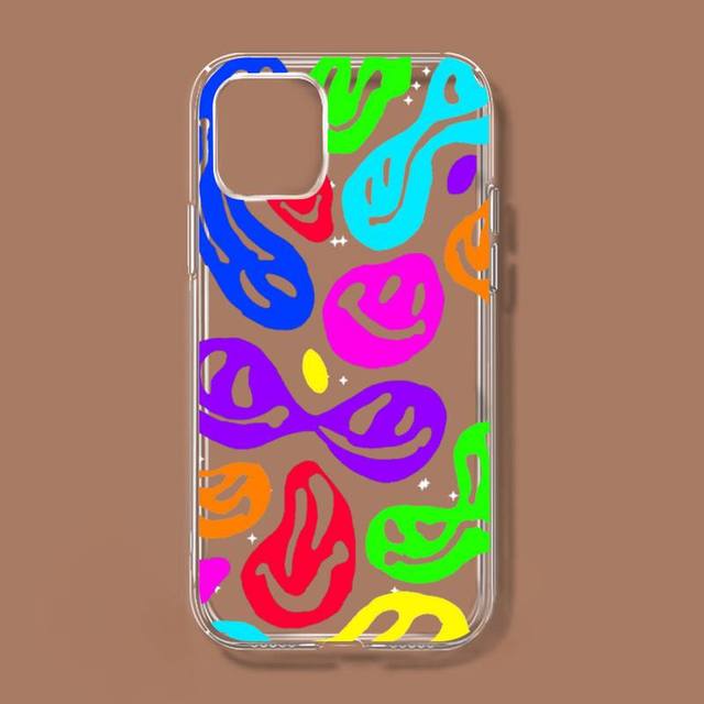 

Милый забавный триповый смайлик чехол для телефона Iphone 11 12 Pro Xs Max 8 7 6 6s Plus X 5S Se 2020 Xr чехол For 12 or 12 pro