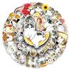 50 Hand-Drawn Cute Kitten Stickers for Kids - Perfect for Decorating Water Bottles, Suitcases, and Skateboards