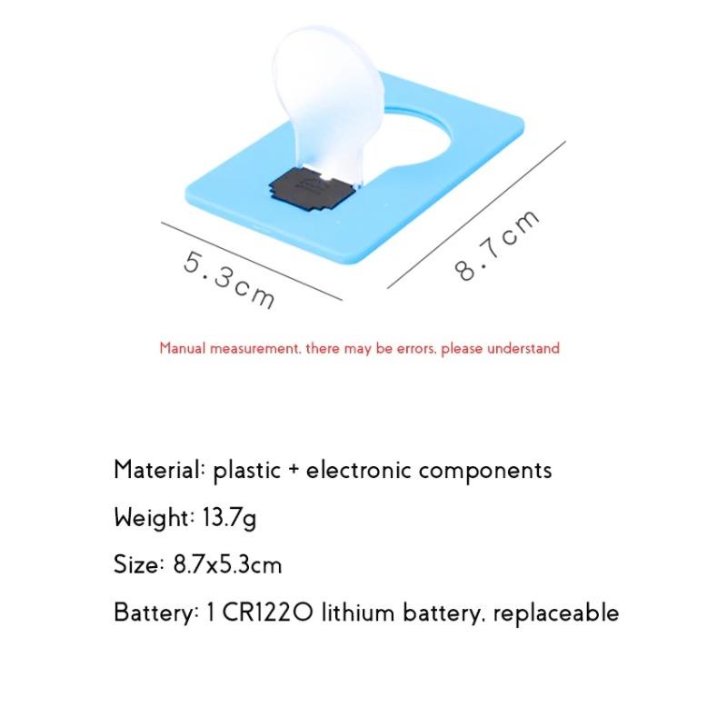 Portable Card Shape Night Light Ultra-Thin Card Light Creative Led Energy Saving Lamp Battery Wallet Pocket Bedroom Card Lamp