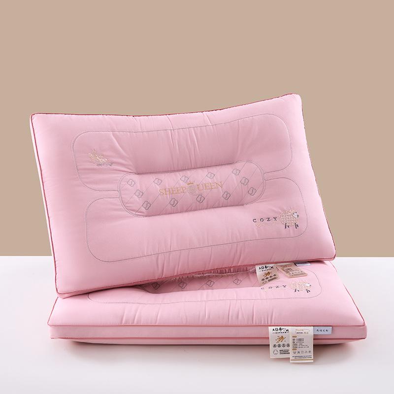 Soy Protein Fiber Neck Protection Pillow for Adults and Students - Home and Hotel Use