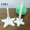 Yarn Flow Enhancer 3D Printed Spinner Smooth Rotating Holder Cute Tension Device Star Tangle-Free for Crocheting Knitting Lovers Universal
