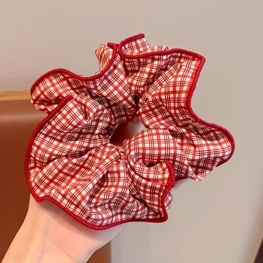 3pcs Fashion Scrunchie 3-in-1 - Bow/Polka Dot/Plaid Headband, Women's Exquisite Hair Accessories Gift Box, Hair Tie for Daily and Dinner Use