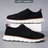 Lightweight Sports Shoes Lace-up Casual Men's Shoes Breathable Flying Woven Loafers