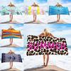 Printed Microfiber Beach Towel With High Water Absorption For Beach And Outdoor Activities