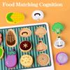 Children Barbecue Food Kitchen Toys Miniature Food Pretend Play Matching Cutting Games Toddlers Montessori Education Wooden Toy