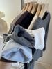 2025 Autumn/Winter Women's Slimming Fishbone Shoulder Base Shirt - Warm Brushed Inner Top