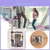 Boîte à musique DIY transparente miniature avec mécanisme musical à manivelle pour Noël
