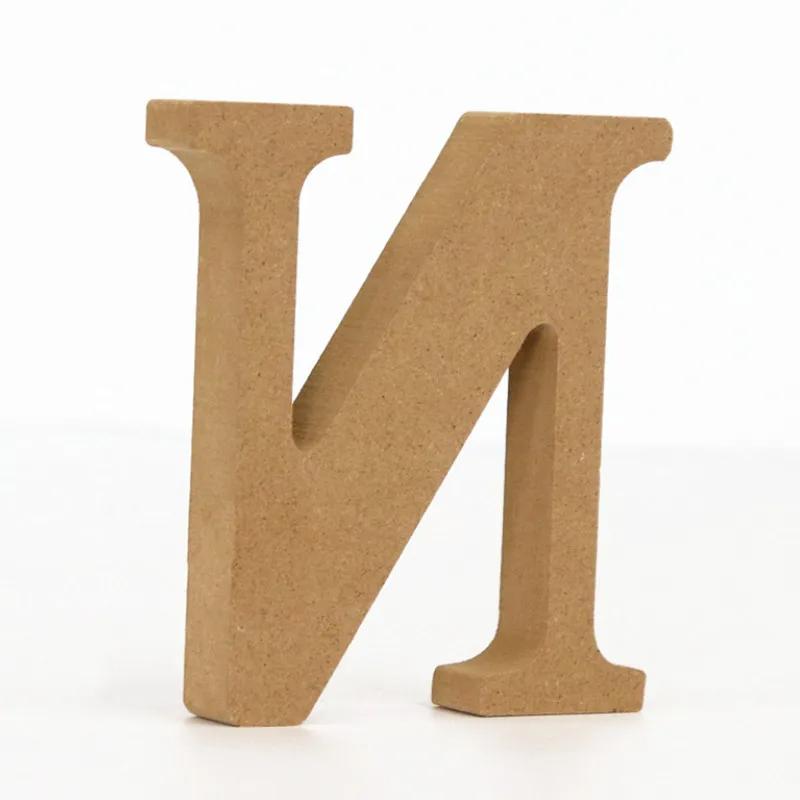 26-Letter Wooden Alphabet DIY 10cm Handicrafts Three-Dimensional Decorative Letters Sign Decorations Craft Supplies
