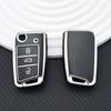 Key Case Cover for VW Golf 7 GTI POLO Touran Tiguan Skoda Octavia Rapid Kodiaq Fabia Seat Ibiza Leon Ateca Arona T-Cross T-Roc