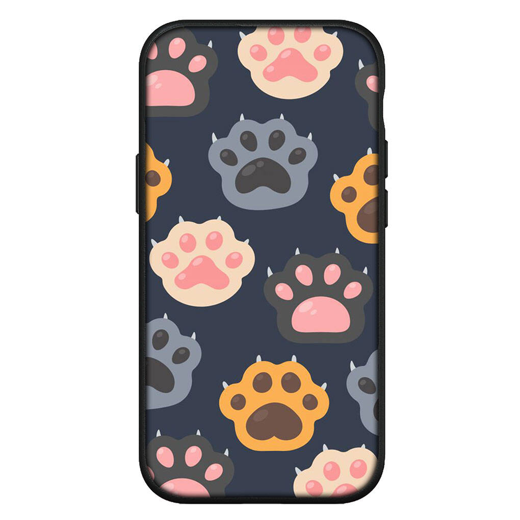 Hülle für iPhone 17 16 15 Xiaomi Poco Redmi Note 14 13 12 11 Pro Max 9 16e Samsung Galaxy S25 S24 S23 14C A56 OPPO Huawei Niedliche Hunde Pfote Katze Handyhülle