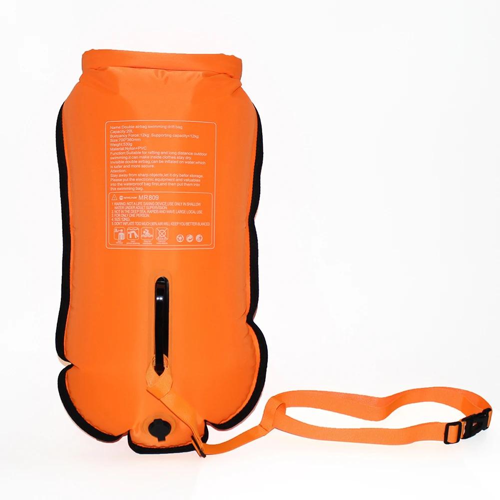 Boating Water Bag PVC Lightweight Waterproof Swiming Bucket Dry Bag Inflatable with Handle Easy Installation for Outdoor Camping