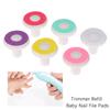 6 Pcs Nail Files Nail Polisher Replacement Electric Trimmer Heads File Pads For Plastic Child Nail Trimmer Replacement Pads