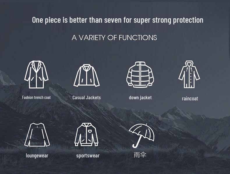 23658 Three-in-One Mountaineering Jacket with Detachable Hood and Liner