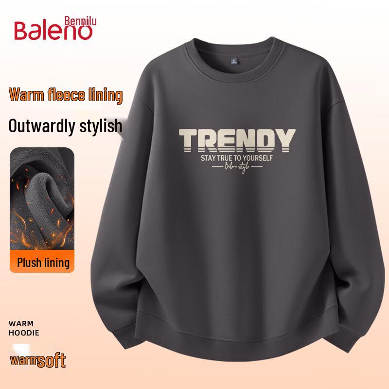 Baleno Men's Fleece Lined Crew Neck Sweatshirt