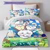Anime Chiikawa Pattern Bedding Set Quilt Cover Pillowcase Home Decor Gift (1 * duvet cover + 2 * pillowcase, without core)