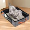 Portable Litter Box For Cats Waterproof Portable Cat Box Kitten Poop Container With Zipper For Housebreaking Treats Indoor Toy