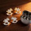 Elegant Horse Shaped Ear Clip Attachment For FreeClip 1 2 Earbuds Enhancer Coppers Zircons Embellishment