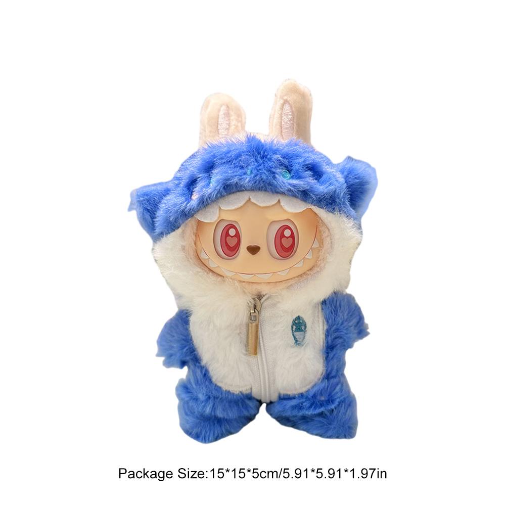 17cm Mini Doll's Clothes For Korea Kpop Labubu V1 V2 Idol Dolls Cute Decoration Macaron Clothing Gift Outfit Accessories