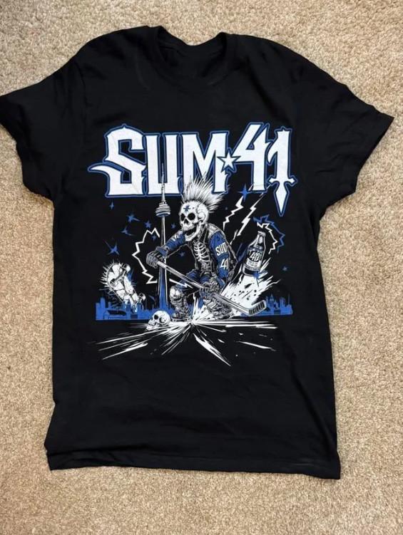 Sum 41 Группа Рок Подарок Унисекс Футболка S-5XL Унисекс Футболка L