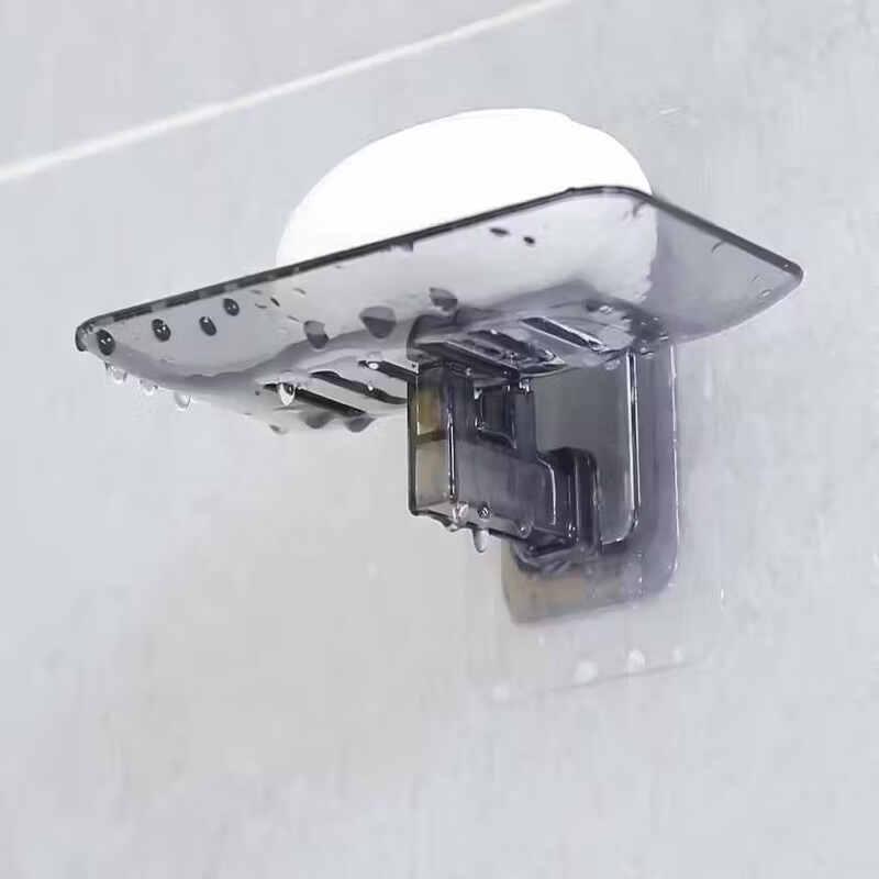 LISM Crystal Wall-Mounted Draining Soap Holder (3-Pack)