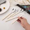 16 Pieces Color Handle Flatware Eating Utensils, Stainless Steel Tableware Rivet ABS Handle Design, Knives Forks Spoons for Home, Service for 4