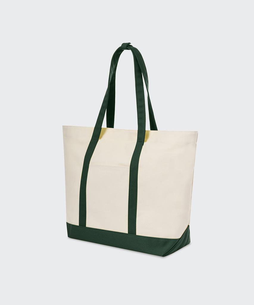 Musinsa Standard Daily Canvas Tote Bag [Ivory/Green]