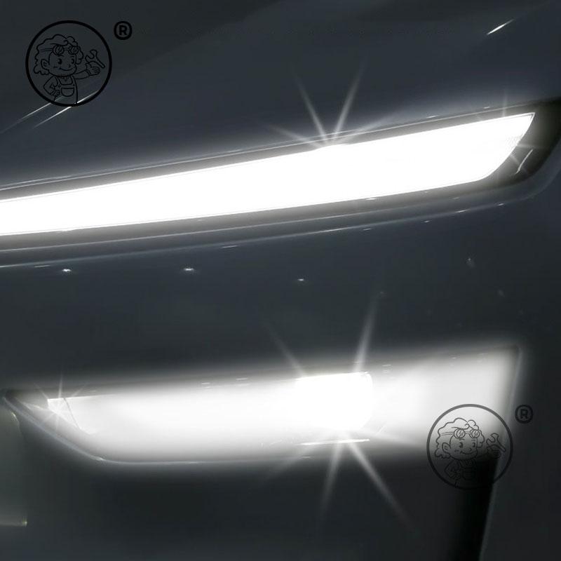 For Tesla Model YL 2026 2027 Car front headlight protective film daytime running light TPU Transparent film Auto accessories