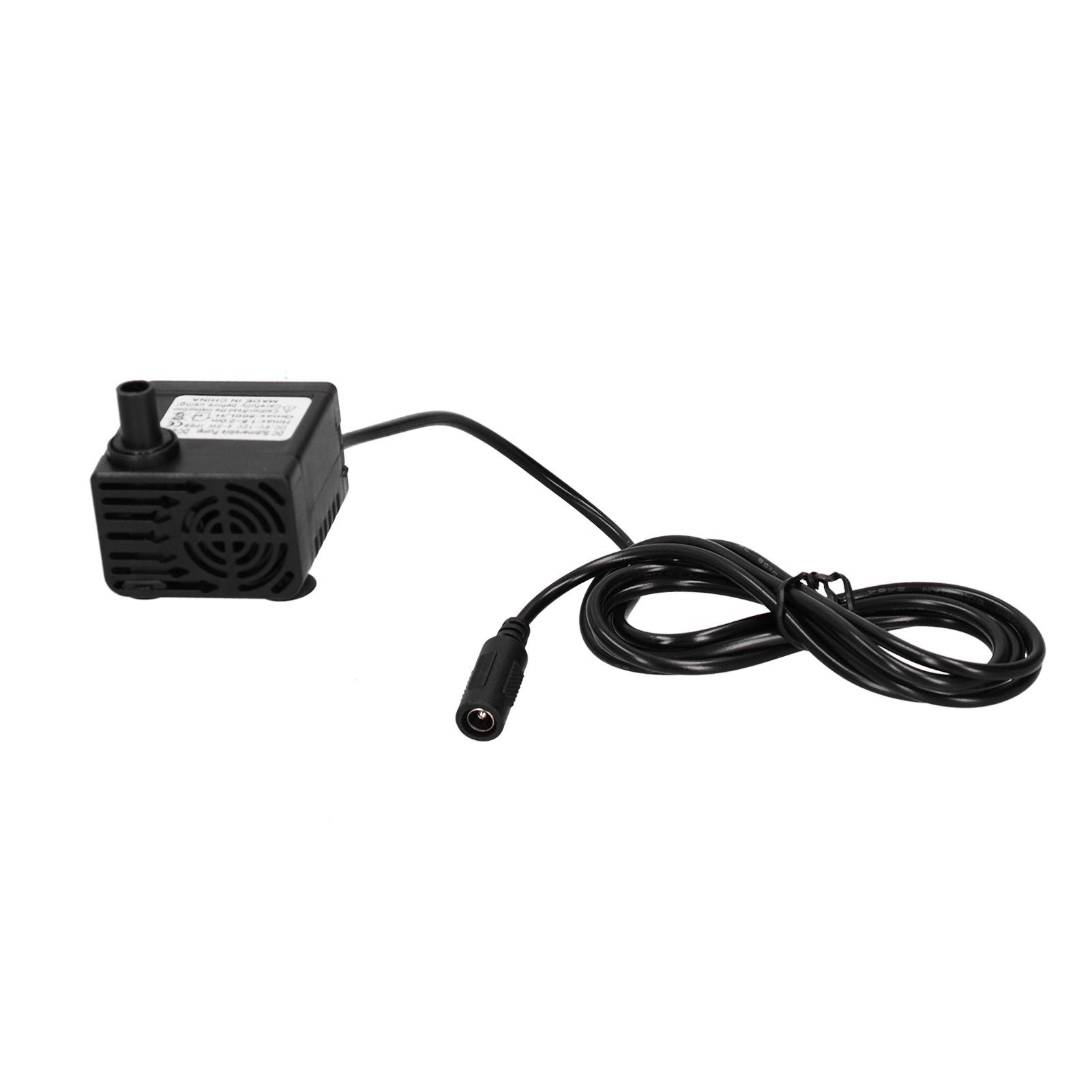 

Water Pump Brushless Low Noise Submersible Pump Circulation Device 1.2 Meter Lift 500L H 12V 5W