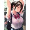 Girls Anime Body Art Canvas Black Pantyhose Game Print Sexy Poster Girl Bikini White Stockings Sexy Home Decor