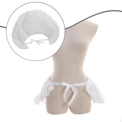Saia com Babado Branco para Mulheres Suporte Anágua Estilo Almofada Elisabetano A