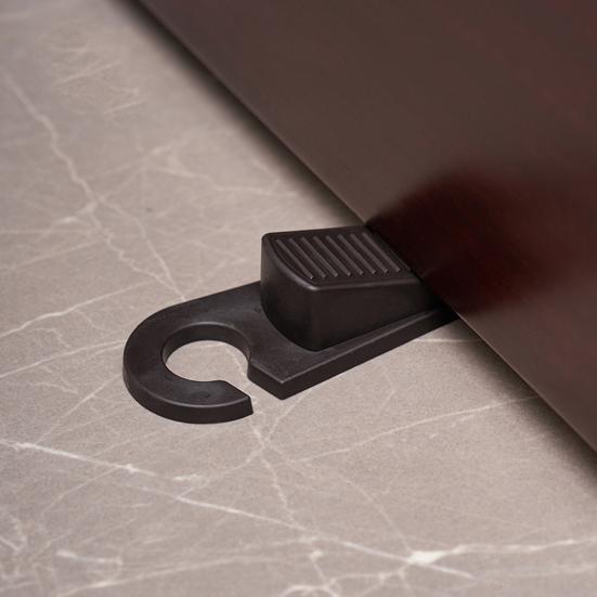 Door Stopper Wedge with Hanging Hook Anti-slip Windproof No Drilling Anti-collision Home Office Carpet Tile Concrete Wooden Floor