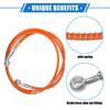 VekAuto Hydro Brake Hose Line Pipeline 160cm 62.99" 10mm 0.39" Pipe with