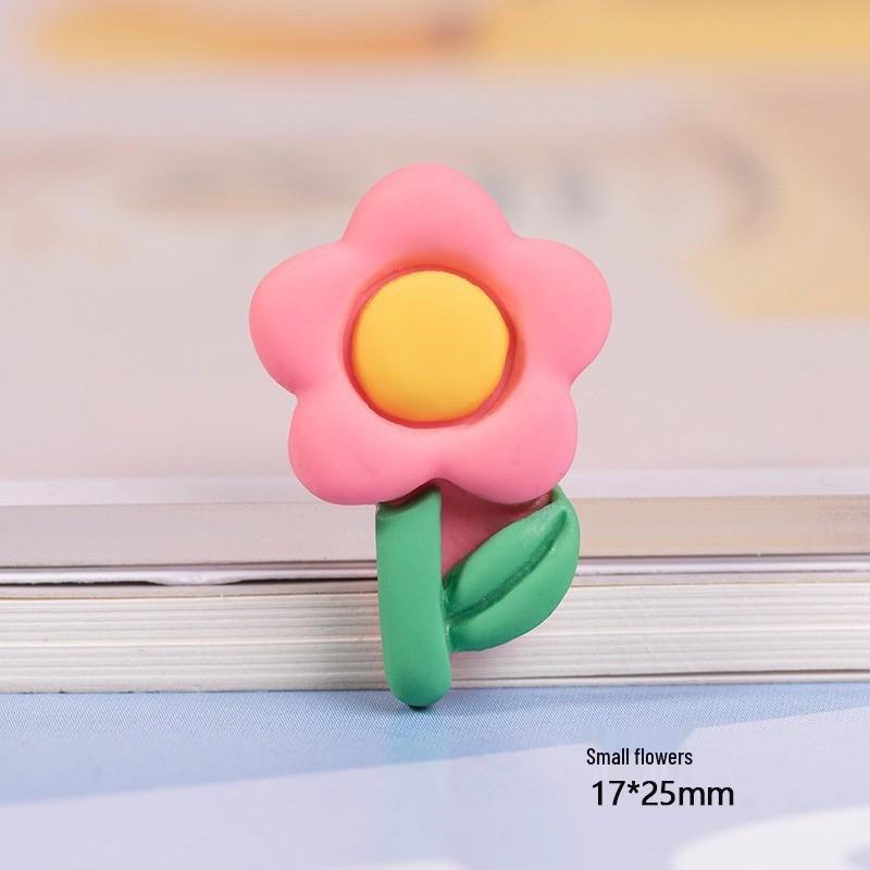 DIY Resin Cartoon Bunny & Flower Heart 3D Stickers for Phone Cases & Cups