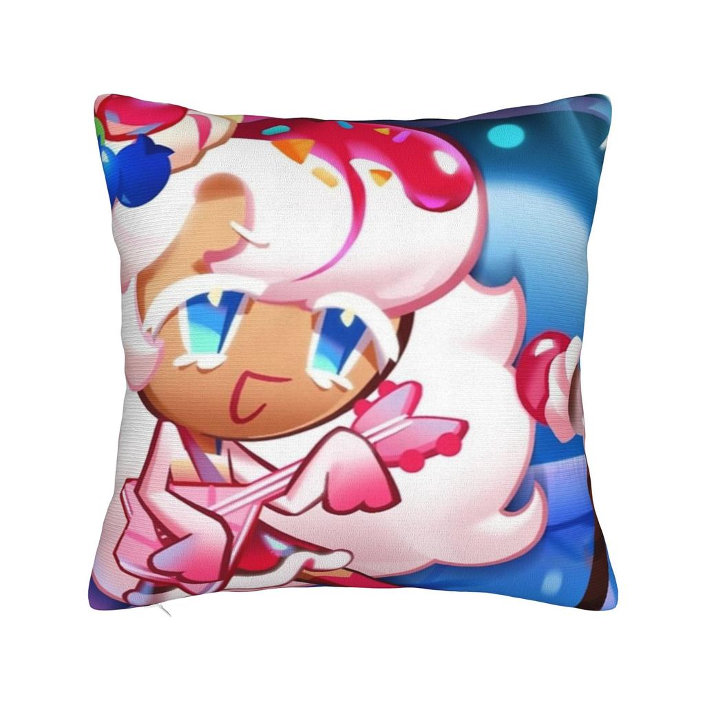 Milky Way Cookie Pillowcase Polyester Cushion Cover Decorations Cookie Run Kingdom Throw Pillow Case Cover Home Square 18'