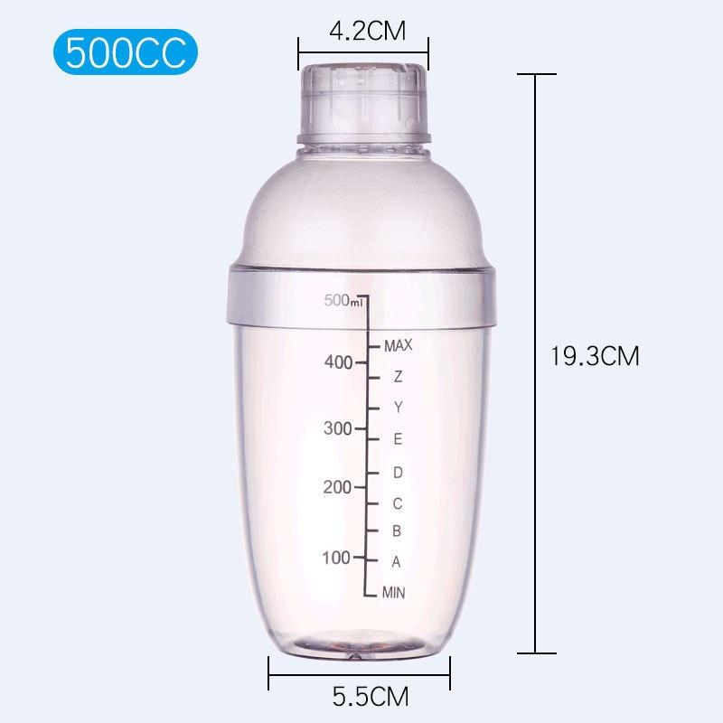 Plastic Cocktail Shaker 300ml/500ml/700ml/1000ml Wine Beverage Mixer Wine Shaker Drink Mixer Barware