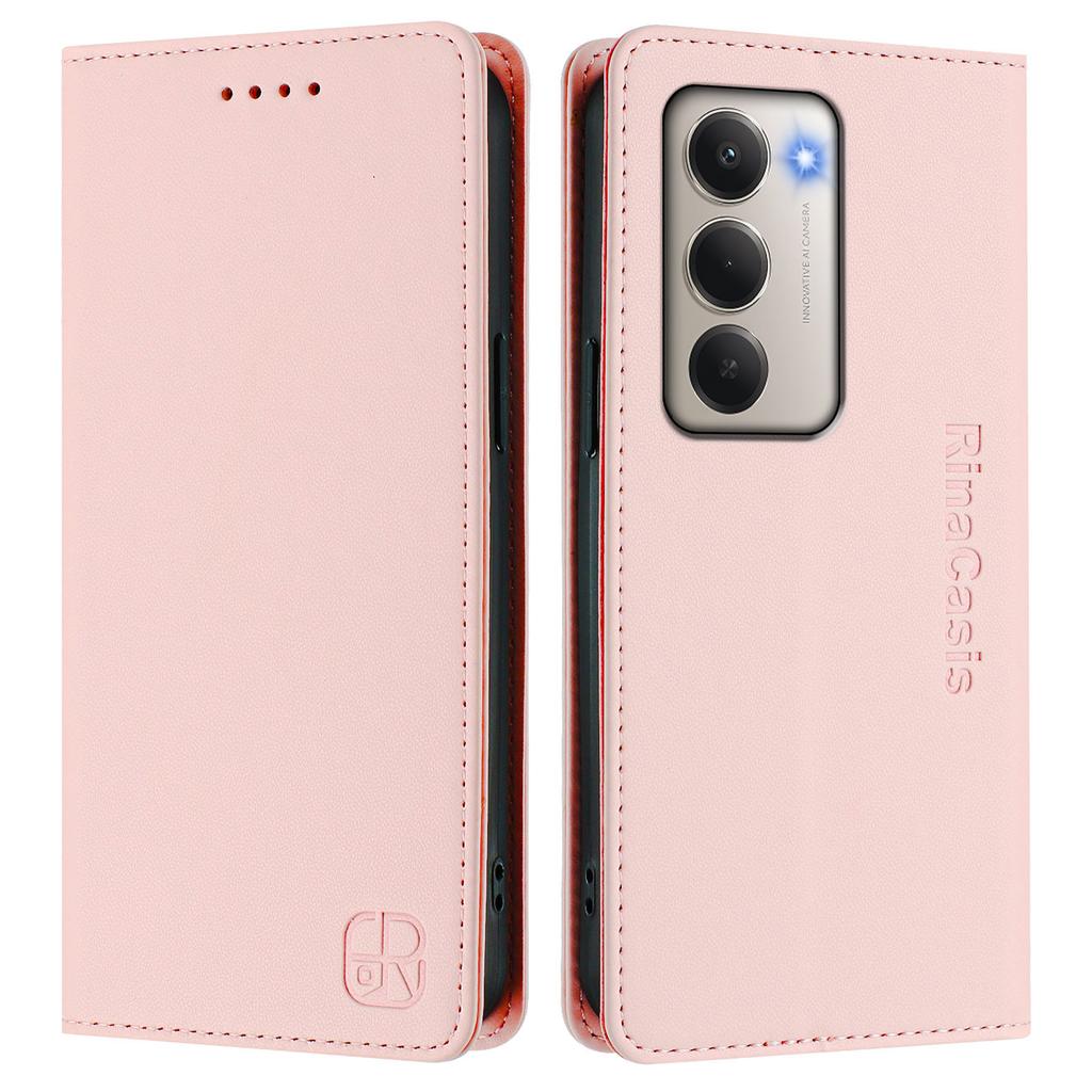 Pentru Xiaomi Redmi 15 5G (Global) (169 mm) Husă din piele RINACASIS RC01 Husă pentru telefon cu portofel cu blocare RFID și suport
