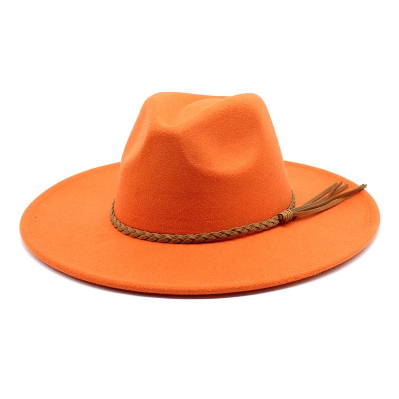 Vintage Wool Felt Fedora Hat With Wide Brim For Outdoor Travel And Casual Wear