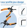 Car Repair Installation Tool Trim Clip Removal Pliers 40° and 85° Spring Loaded Push Pin Pliers Upholstery Remover Tools Kit