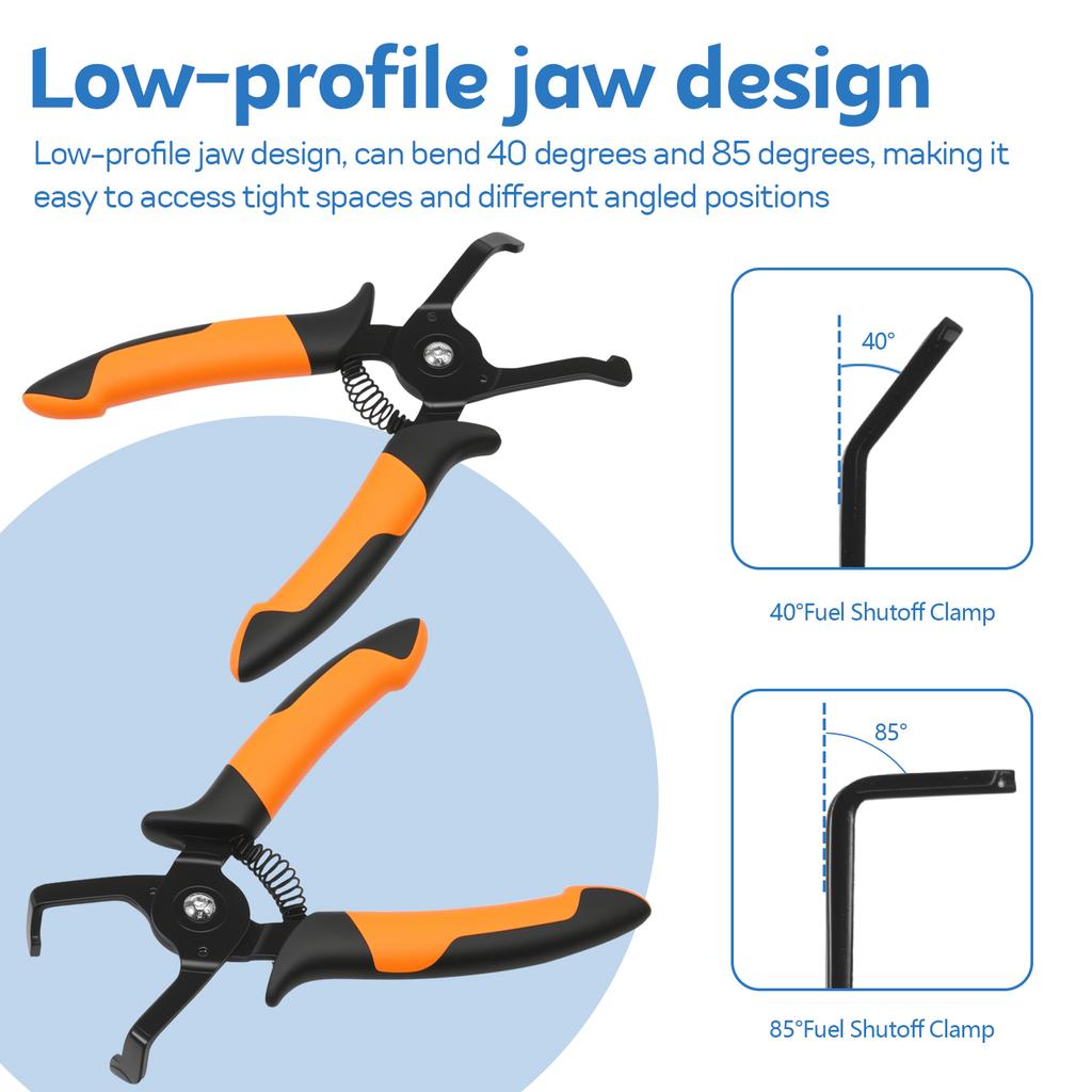 Car Repair Installation Tool Trim Clip Removal Pliers 40° and 85° Spring Loaded Push Pin Pliers Upholstery Remover Tools Kit